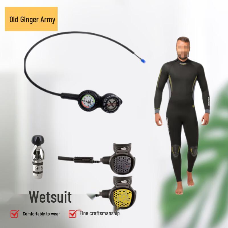 5mm Diving Suit Set with Regulator and Gauge