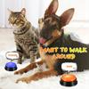 Dog Toy Recordable Button Pet Voice Press Bell Training Speaking Toy Teach Dog Talk Study Training Voice Communication Commands
