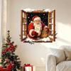 Christmas Santa Self-adhesive Wall Sticker Decorative Picture for Bedroom To Enhance Festive Atmosphere on The Wall