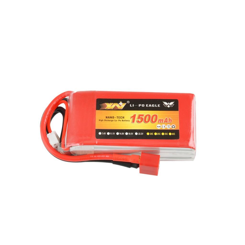 11.1V 1500mAh 25C Battery With T Plug For RC Model Drone Car Boats Helicopter