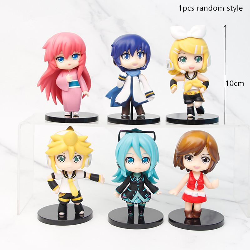 Multiple options Hatsune Miku Anime Action Figures Rin Len Kaito PVC Singer Model Ornament Toys For Kids Birthday Gift