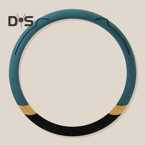 Car Steering Wheel Cover Cushion Breathable Anti Slip Cat Ear Universal Round/D Shape Steering Cover Auto Accessories