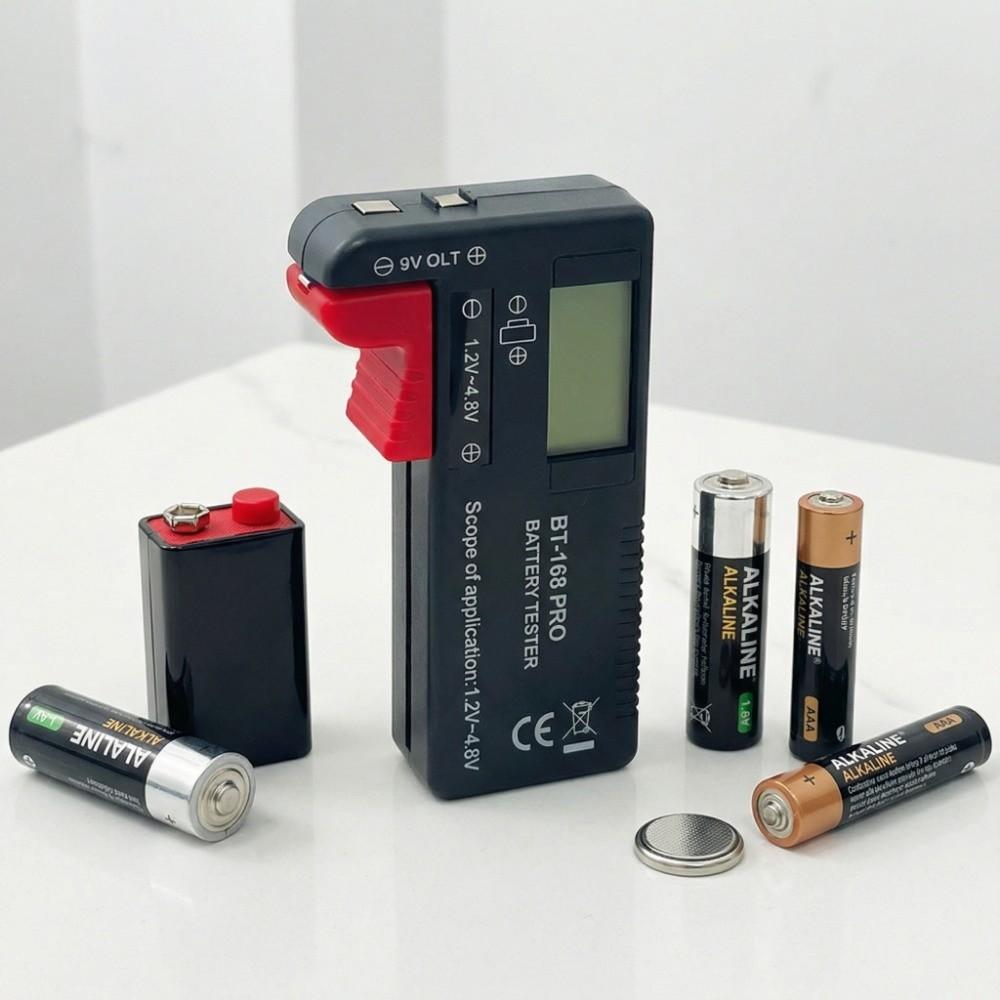 LCD Display Digital Battery Tester Digital Display Battery Voltage Tester  Household Batteries