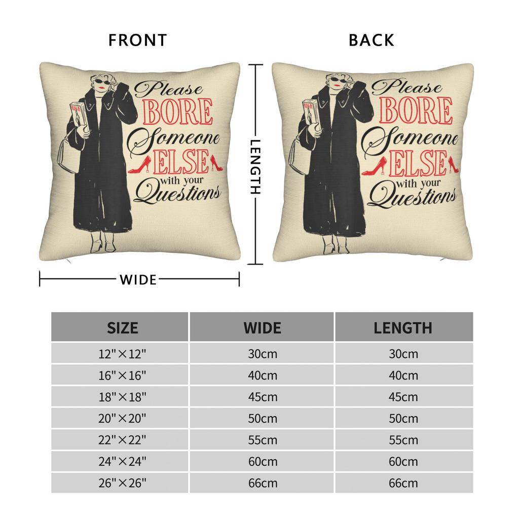 Miranda Sassy Quote Pillow Case Cute Funny Pillow Cover Soft Pillowcases For Living Room Chair