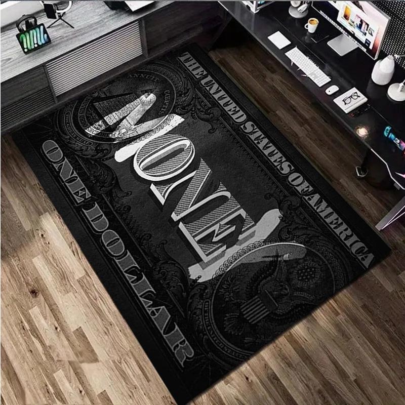 Money Rug - Home carpet Office Decorative Carpet For Living Room Bedroom Door Mat Floor Rug Computer Chair Area Rug