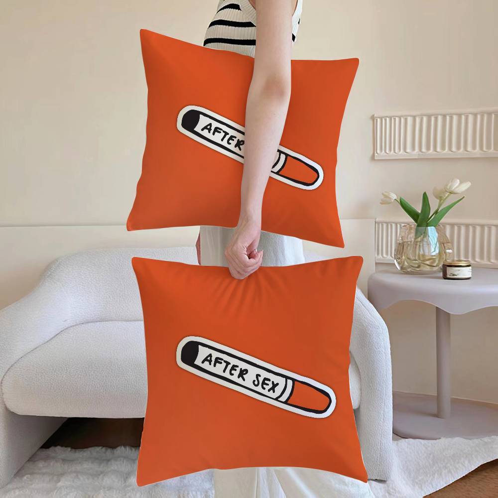 Hot C-cigarettes After Sex Pillow Case Sofa and Living Room Decorative Cushion Covers Dust-proof and Mite-proof Invisible Zipper
