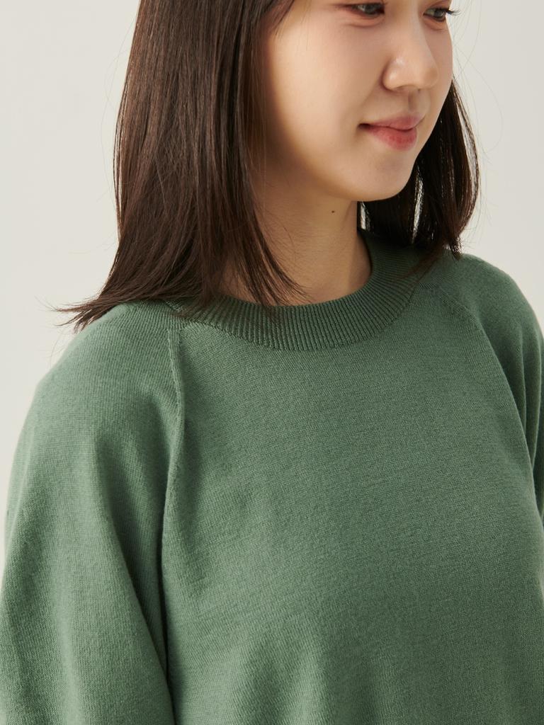 Beiseuseuledeu Shell Half Sleeve Top - Green