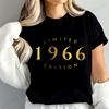 Letní Móda Dámské Tričko Limitovaná Edice 1966 Grafický Potisk Vintage Est 1966 Narozeniny Dámské Tričko Dámské Tričko Top TP01
