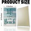 Metal Wall Art Retro Beach 8x12 Inch Vintage Tin Sign for Home Kitchen Bar Cafe