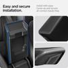Spigen Center Console Armrest Cover for Tesla Model 3 2024 Refresh with EZ Instant Installation TO240H ACP07410 Non-Slip (Highland) Snap-On (Black)