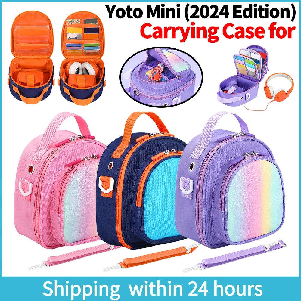 Hard Carrying Case Bag for Yoto Mini Music Player Travel Storage Bag Card Holder Hold Up To 30 Cards Protective Case for Audio
