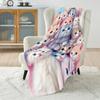 Multi-Sizes A Group of Cats Pink Blanket Warm Soft for Sofa Bed Home Travel Camping Blanket All Seasons Holiday Gifts