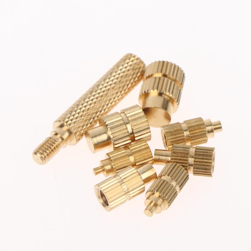 Heat Set Soldering Iron Tip Head Insert M2-M8 Hot Melt Brass Embedded Thread Nut Kit For Plastic Soldering