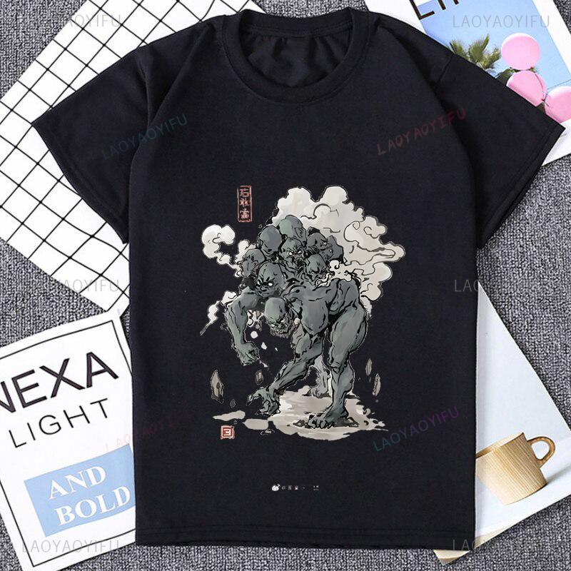 Role Playing Games Black Myth Wukong Chinese Traditional Culture T-shirt ACG Streetwear Short Sleeve Tshirt Summer Style Tee