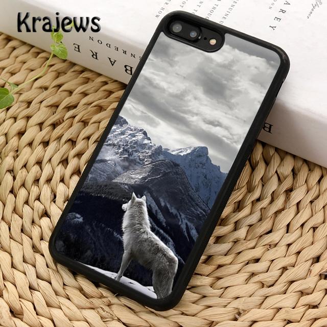 Krajews Vytí vlka pod měsícem vzor Pouzdro na telefon Pro iPhone 14 6s 7 8 plus X XR XS 11 12 13 pro max Samsung S21 S22ultra