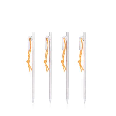 Grenzeloze Reis Titanium en met Reflecterend Set van 4 of Titanium Tentzeil Geschikt voor Rotsachtig en Hard Inclusief Opbergzak Set Haringen, Gesmeed,