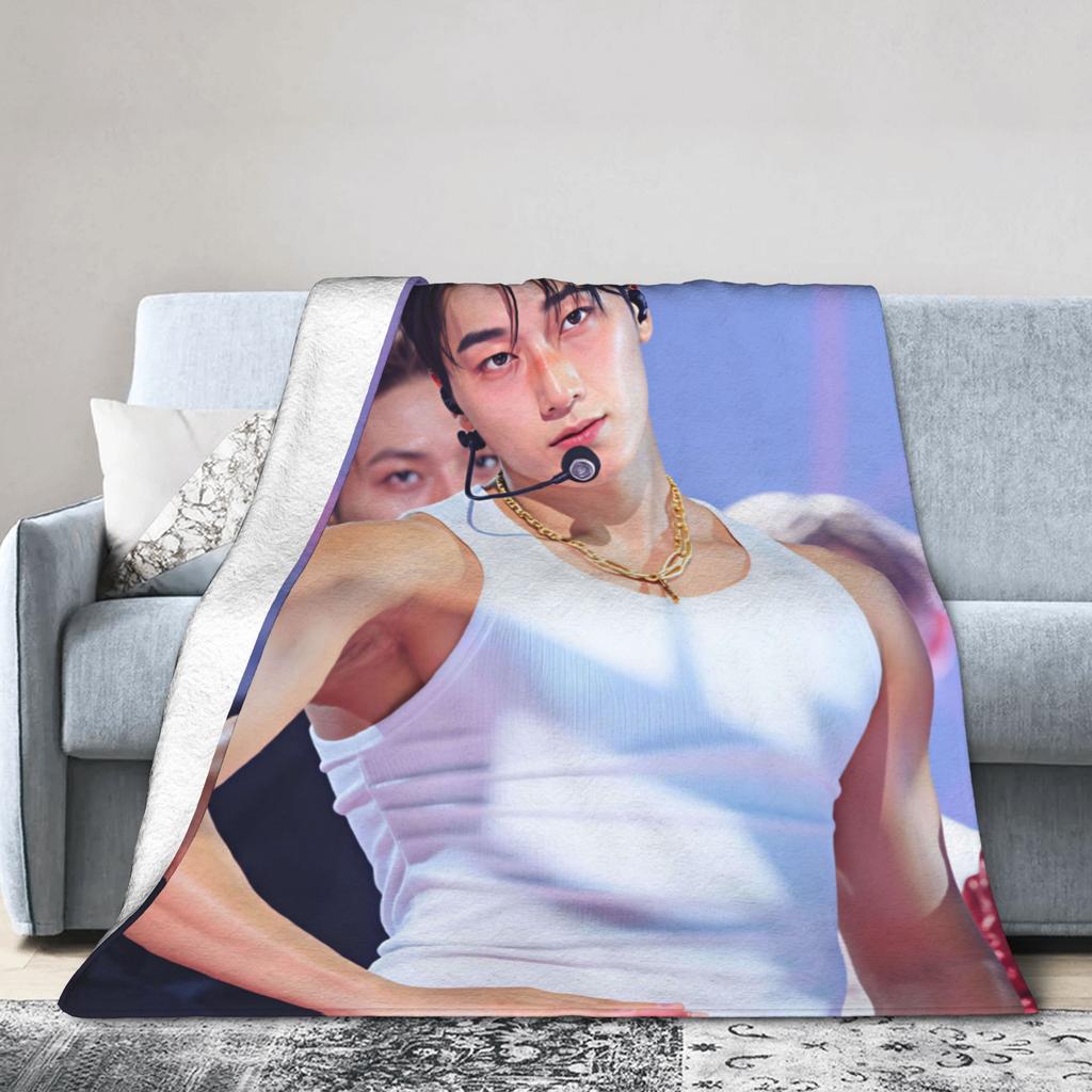 Choi San Singer Blanket Quality Warm Soft Throw Blanket Spring Girls Boys Outdoor Print Bedspread