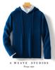 Men's Pure Wool Hoodie: 2024 Autumn/Winter Casual Knitwear Sweater with Hood
