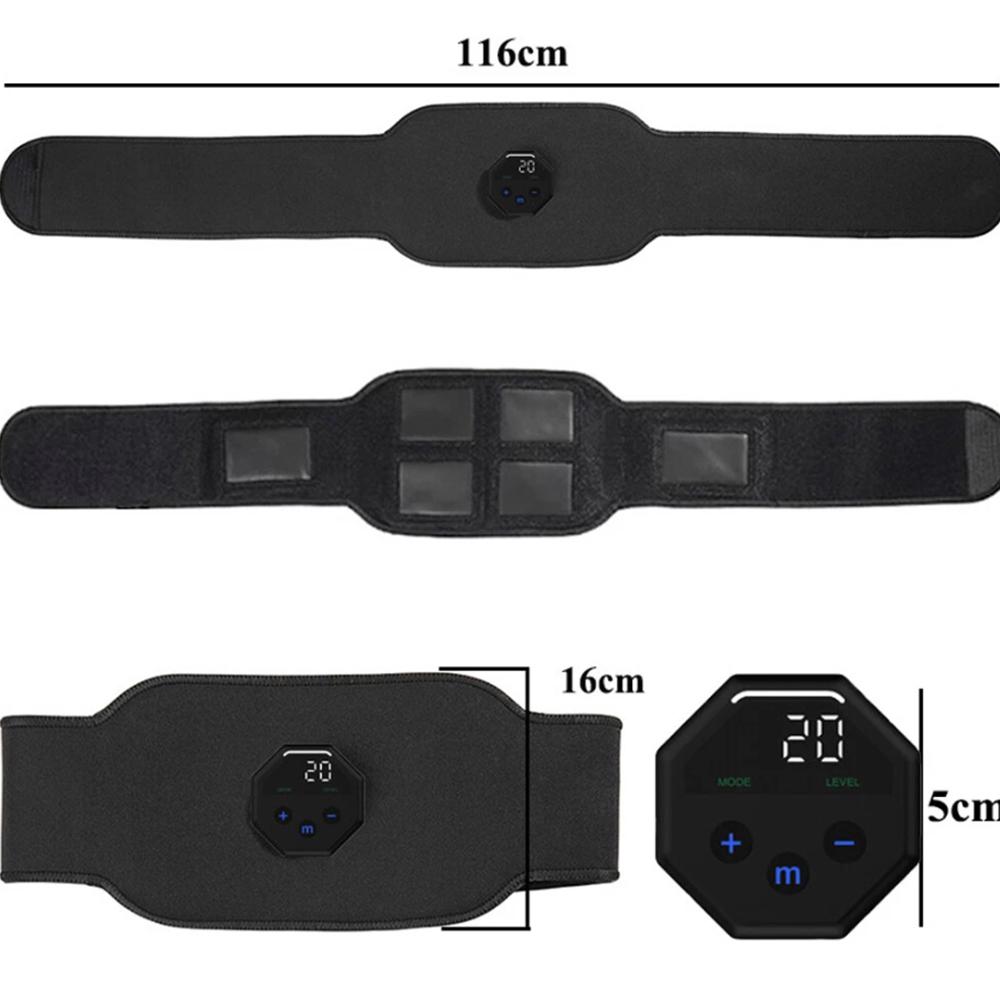 

Пояс для тренировки пресса с пультом дистанционного управления, стимулятор мышц, умный электрический фитнес-массажер для похудения и коррекции фигуры