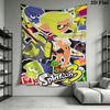 Splatoon game Wall Tapestry Aesthetic Wall Hanging Printed Fabric Blanket Decorative Tapestries for Bedroom Living Room Home Decor