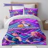 Name Custom Demon Hunters Kpop Pattern Bedding Set Quilt Cover Pillowcase Home Decor Gift (1 * duvet cover + 2 * pillowcase, without core)
