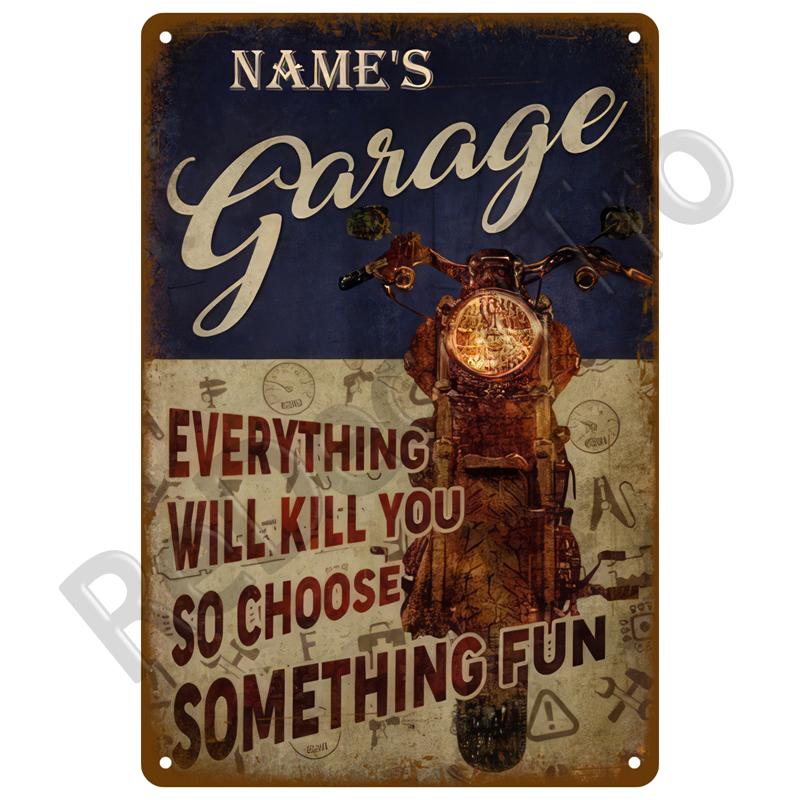 Workshop Car Parts Metal Sign Advertising Plate Wall Deocr Retro Decor Auto Parts Sign Vintage Tin Sign Metal Poster For Garage