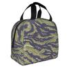 Tigerstreifen Camouflage Print Isolierte Brotdose Auslaufsicherer Thermokühler Lunchtasche für Männer Frauen Kinder Arbeitsweg Picknick
