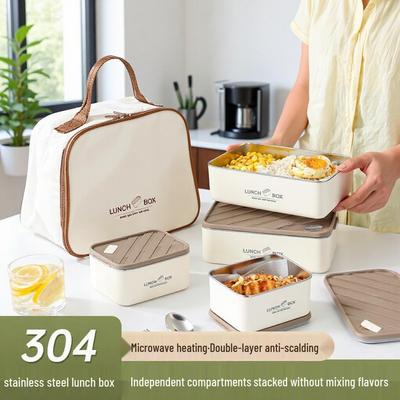 304 Roestvrijstalen Geïsoleerde Lunchbox met Deksel voor Kantoor- en Studentengebruik