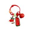 Christmas Tree Christmas Tag Pendant Xmas Deer Key Ring Creative Sants Claus Keychain  Kids