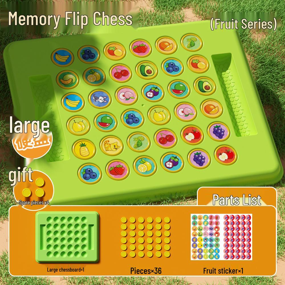 

Детская развивающая игра на память для двух игроков, шахматы с переворачиванием для взаимодействия родителей и детей