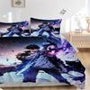 3pcs Solo Leveling Home Bedding Set-Universal Three-Piece Suit for Bedroom, Guest Room, Living Room, Hotel Decor-Perfect Gift for Fans, Trav