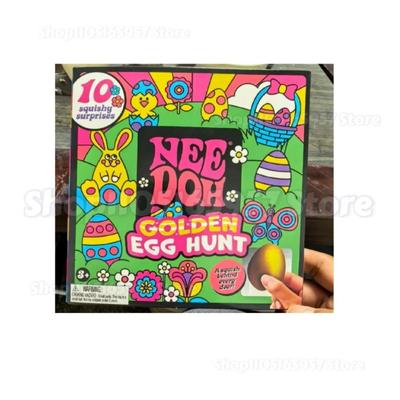 Nee-Doh Gylne Egg Skattejakt Needoh Fidget Leker Anti-Stress Sensorisk Klemme Overraskelser Leketøy Gaver For Barn Voksne