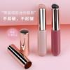 Soft Silicone Lip Brush With Wooden Handle Portable Makeup Tool Lipstick Gloss Blending Concealer Application