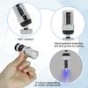3 Colorful LED Faucet 360 Degree Rotation 3 Color Temperature Change Sensor Bright LED Light Accessories for Restaurant Bathroom Kitchen