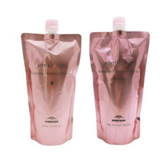 

MILBON Jemile Fran Shampoo Diamond D 400ml + Treatment Silky Shiny 400g Refill Set