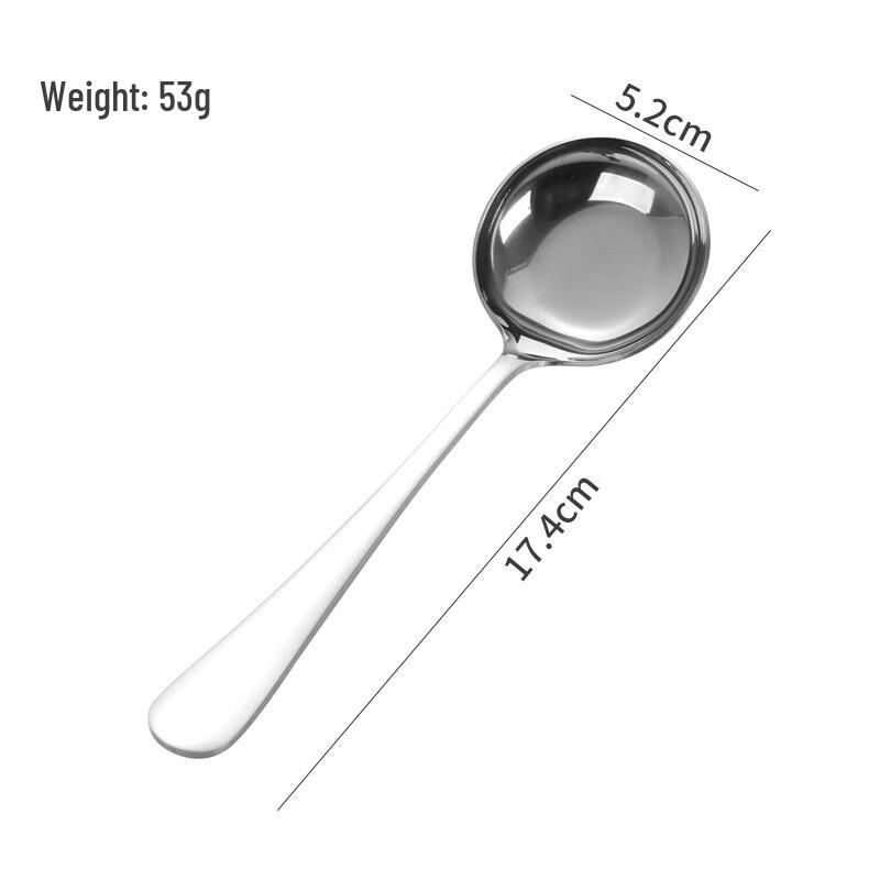 316 Stainless Steel Long Handle Round Spoon (3-Pack)
