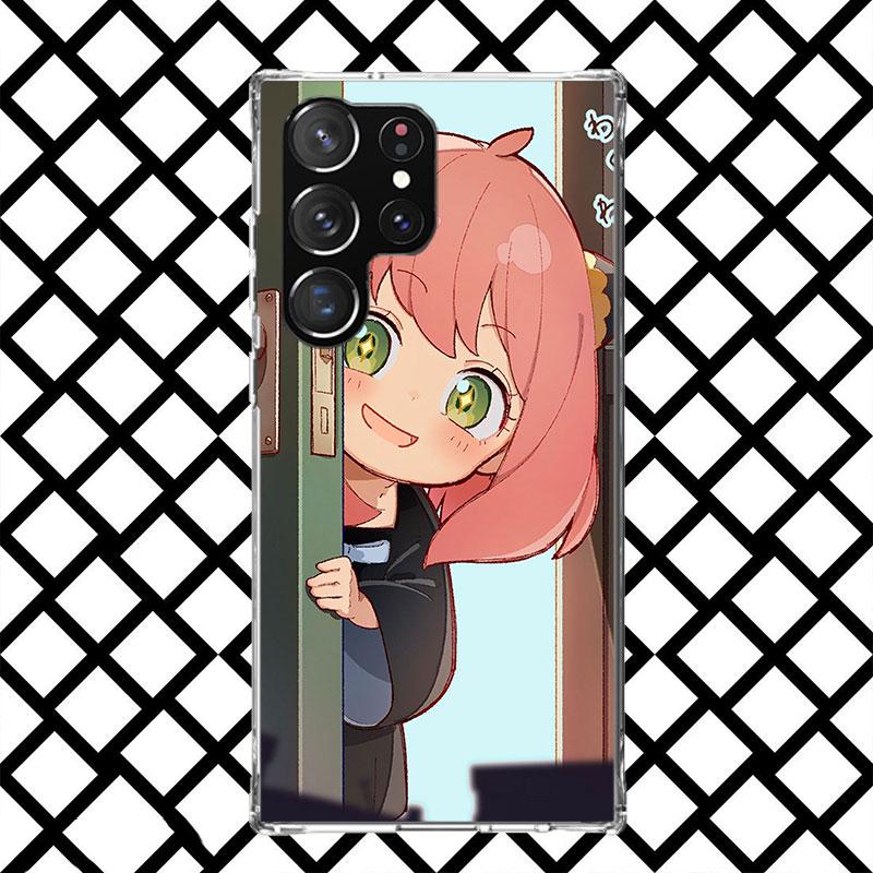 S-Spy Family Anya Phone Case for Samsung Galaxy S26 S25 Edge S24 S23 Ultra S22 Plus S21 FE S20 + Soft Cover Print Fundas Galaxy