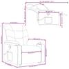 Massage Recliner with Rising Function Cream Faux Leather