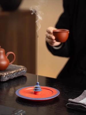 Chinese Incense Burner Ceramic  Home Fragrance Decor for Living Room Office Meditation Aroma Gift Palace Style