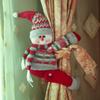 1Pc Christmas Decoration Products Home Curtains Decorative Buckles Cartoon Dolls Hugging Buckles Window Display Decoration Chris