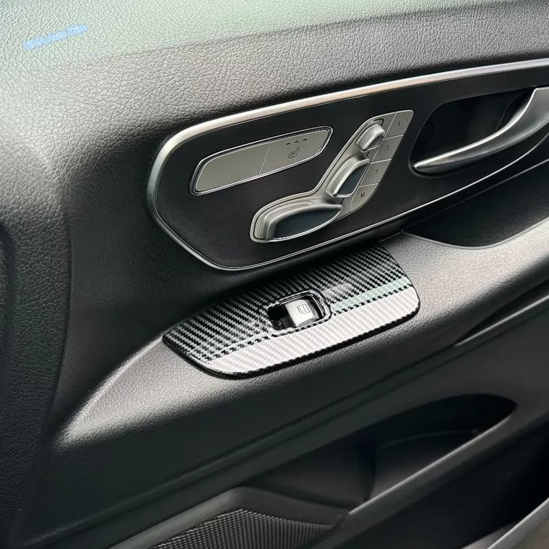 Auto Innen Tür Armlehne Fensterheber Knopf Panel Abdeckung Zierleiste Zubehör für Mercedes-Benz Vito W447 / V-Klasse V260 2014 -