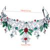 1 Stück Mode Weihnachts-Tiara mit Schneeflocken Haarkrone Stechpalme Edelsteine Aufwändiges Festliches Design Perfekt für Weihnachtsfeiern Cosplay