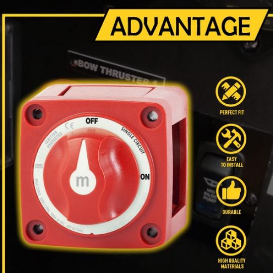 12-48V 300A M-Series Battery Disconnect Switch On Off Power for marine boat RV A