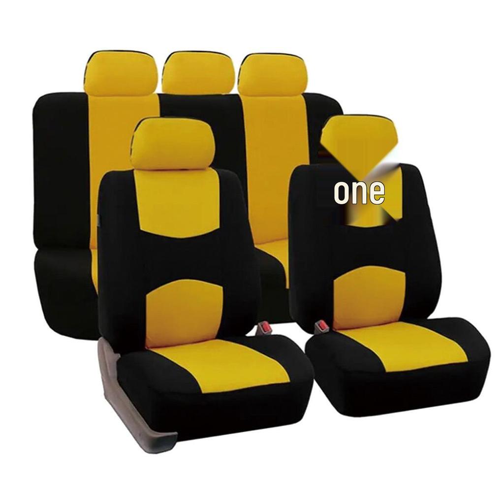 Universal 9-Piece Car Seat Cover Set for All Seasons - Fits Mexico, Europe, and America