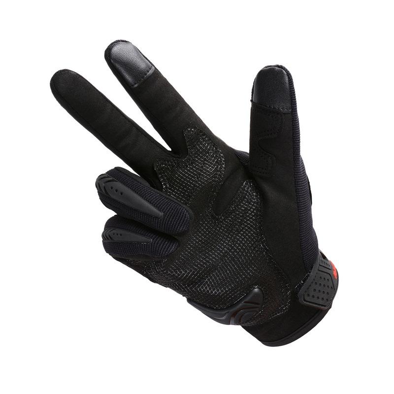 Carbon Fiber Motorcycle Gloves, Spring Summer Touchscreen Riding Gear with Protective Shell Breathable Unisex Crash-Resistant