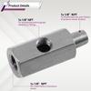 For BMW For VW Stainless Steel Oil Pressure Sensor Adapter 1 8 NPT to Turbo Feed Line Oil Tee Fitting Adapter Gauge T O ring Pad