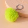 Cute Soft Fluffy Ball Keychain Plush Faux Rabbit Fur Key Ring Pendant for Women Girls Handbag Decor DIY Jewelry Gift