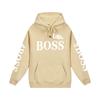 Trendy Kids' Letter Print Hoodie - 'Little Boss' Spring/Autumn Casual Sweatshirt for Boys & Girls