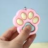 Interactive Cat Paw Keychain Press Toy for Stress Relief Keyring Office Travel Sturdy Plastic Accessory Gift