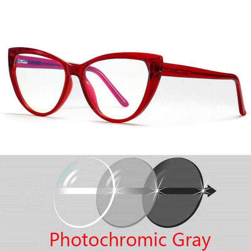 Optische Brillen Cat-Eye-Rahmen Brillen für Damen Mode Korrektionsbrillen Kurzsichtigkeit -0,5 bis -6,0 Weitsichtigkeit +0,5 bis +6,0